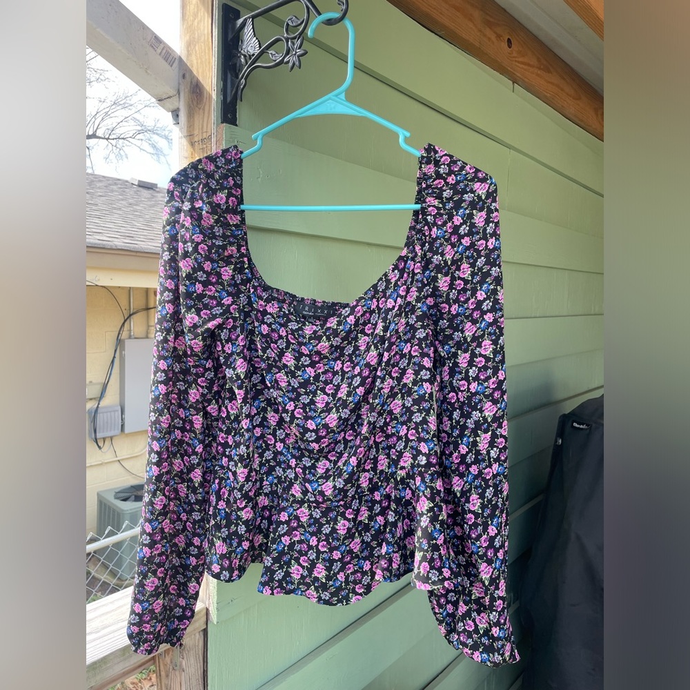 Floral Peplum Top